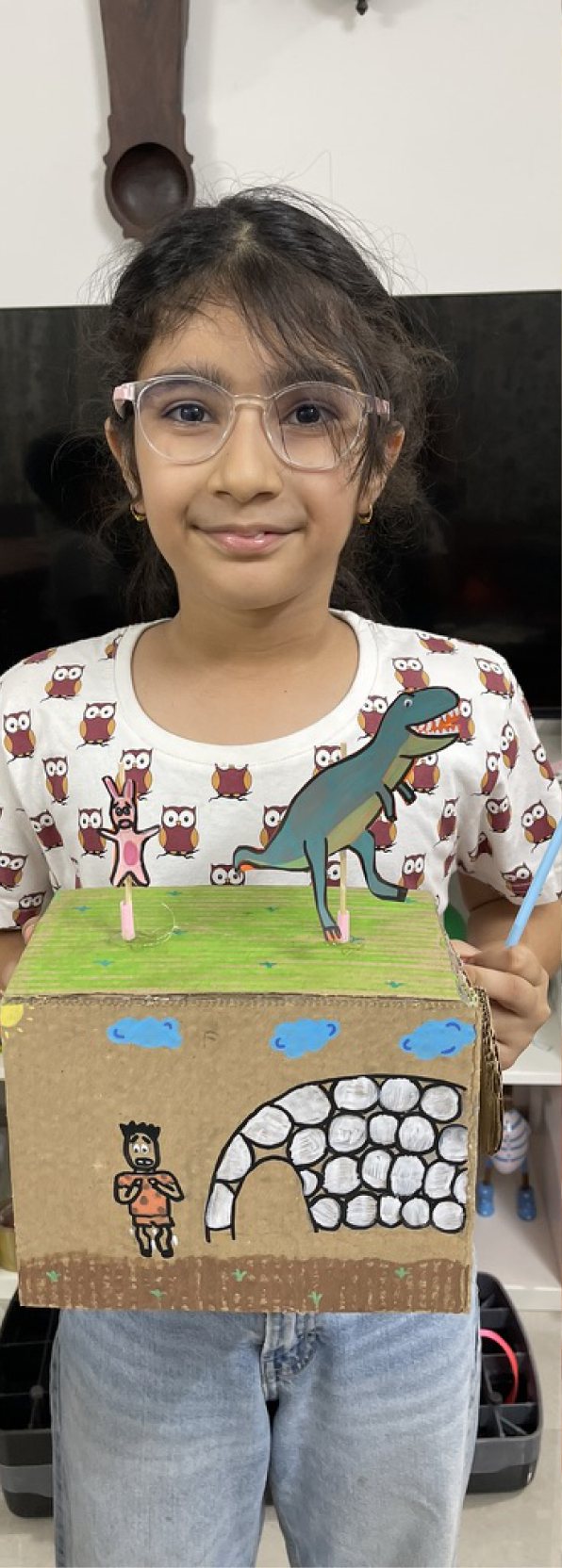 Children at Owtofbox workshops — building, painting and investigating together